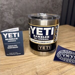 YETI Rambler Lowball Tumbler in Stainless Steel